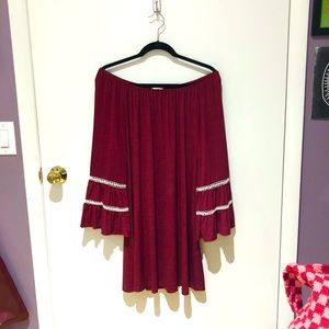 Off shoulder Spanish flare dress